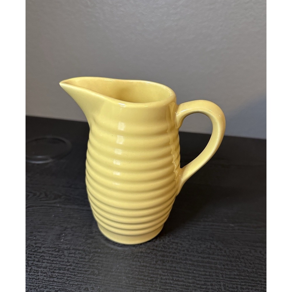 Bauer 2000 Pottery Yellow Ringware 5" Cream Jug New